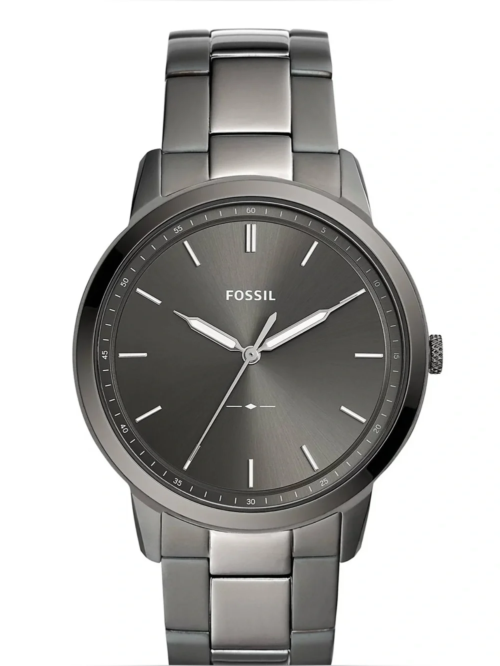 Fossil Minimalist Smoke Stainless Steel Bracelet Watch 44mm